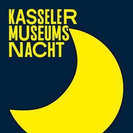 Museumsnacht Plakat 2024 mit dem gelben Mond